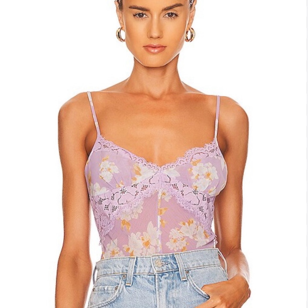 Purple Free People Bodysuit